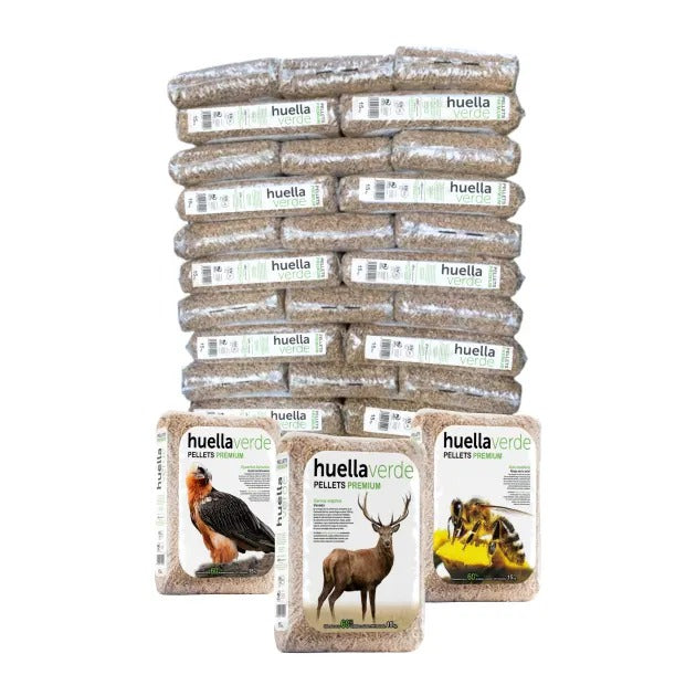 Pellets Huella Verde – Palet de 77 sacos (1155 kg)