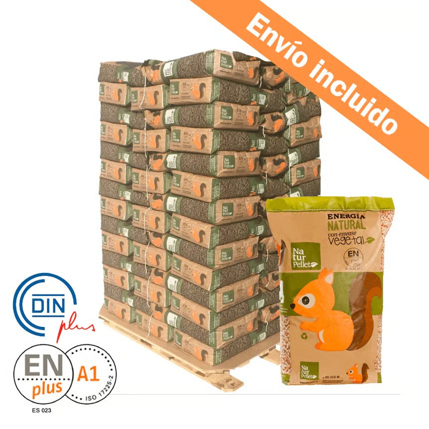 Naturpellet – Palet de 70 sacos (1.050 kg)