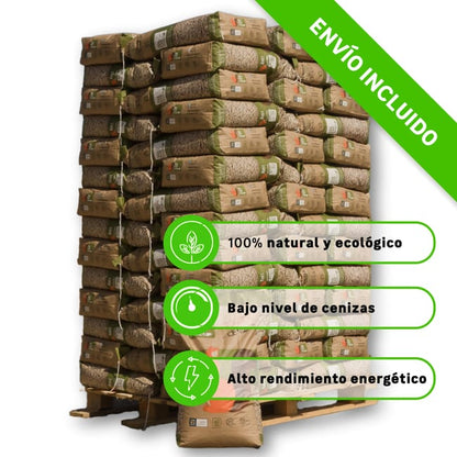 Naturpellet – Palet de 70 sacos (1.050 kg)